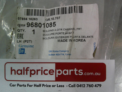 Holden TK Barina Sedan Genuine Left Hand Front Outer Window Belt Mould New Part