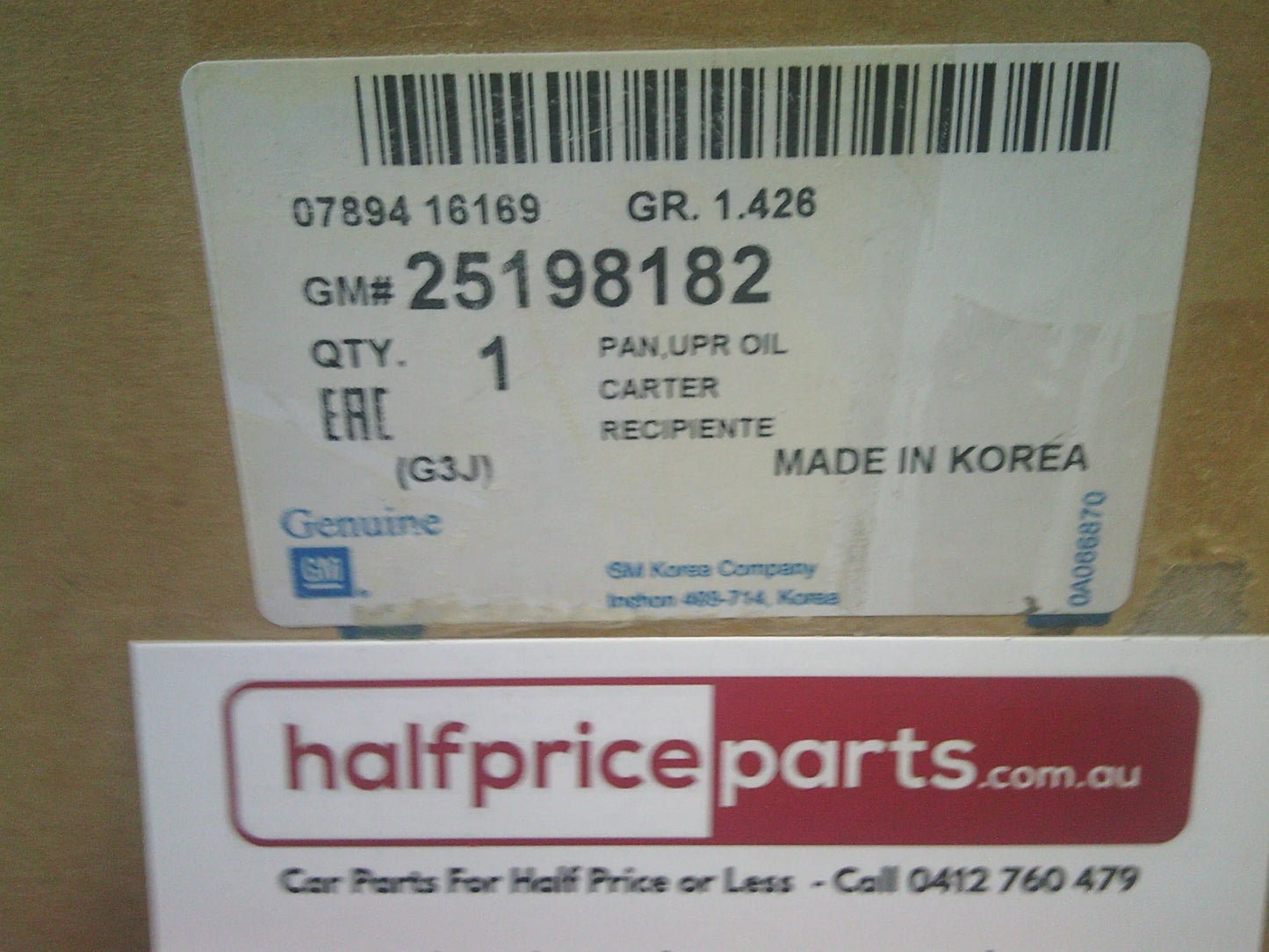Holden Captiva CG5/CG7 Genuine Upper Oil Pan Assembly New Part