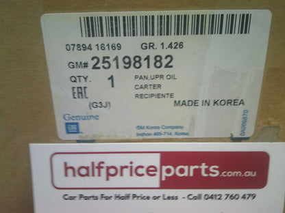 Holden Captiva CG5/CG7 Genuine Upper Oil Pan Assembly New Part