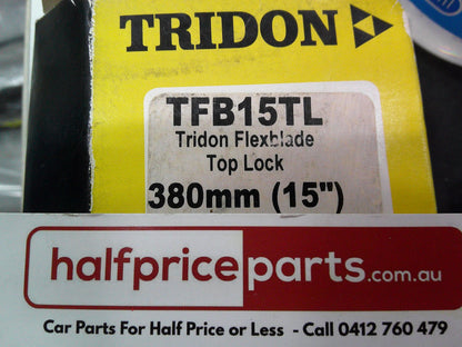 Tridon 380mm/15" Flex Blade Wiper Suits Fiat/Holden/HSV/Opel New Part