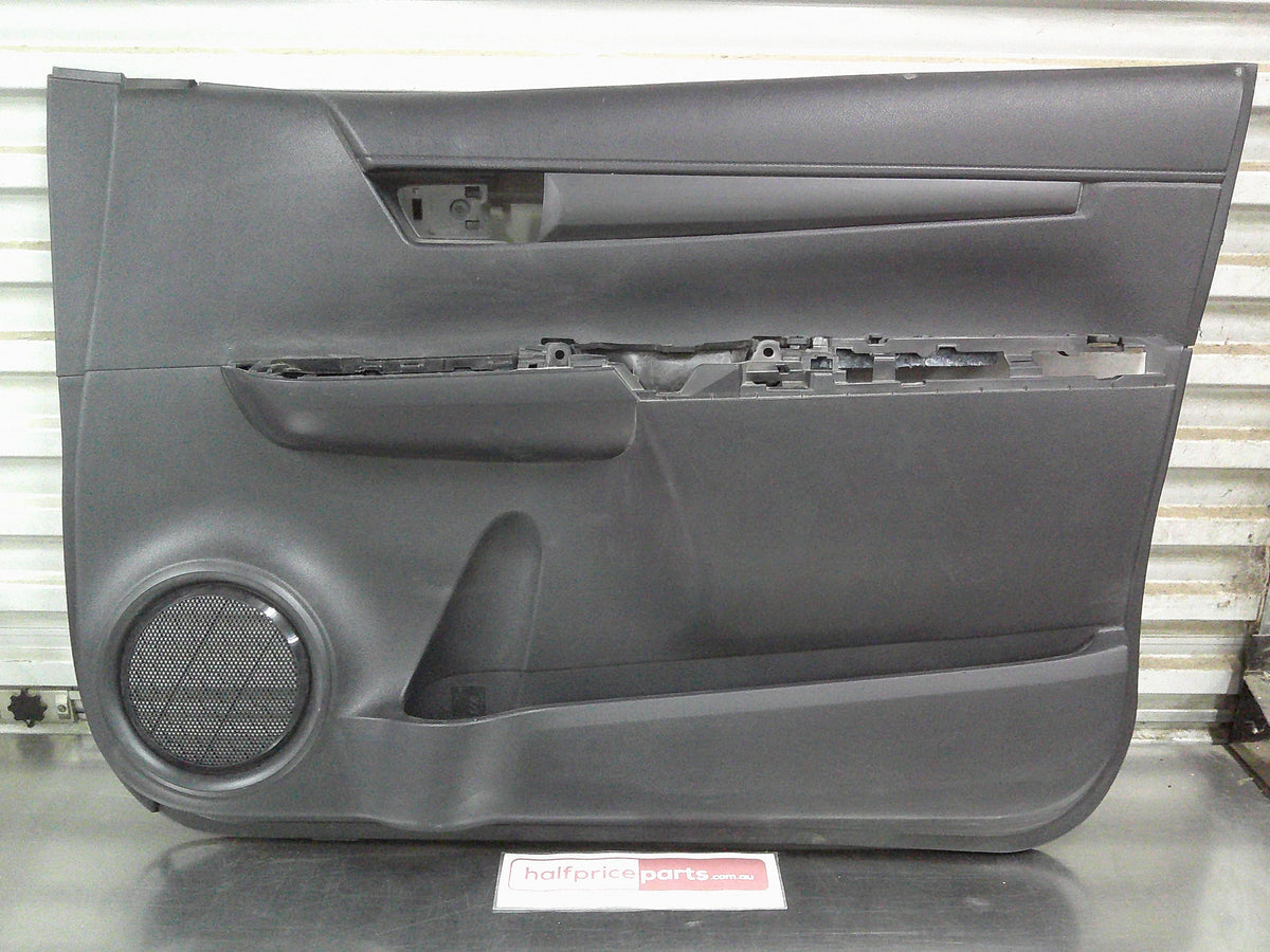 Toyota Hilux Genuine Right Hand Front Door Trim Card (Black) New Part.