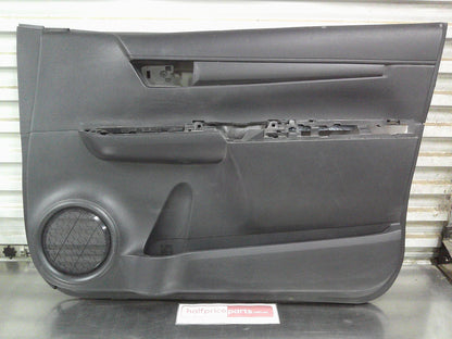 Toyota Hilux Genuine Right Hand Front Door Trim Card (Black) New Part.