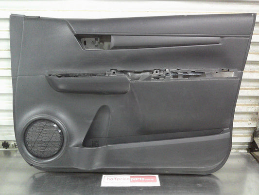 Toyota Hilux Genuine Right Hand Front Door Trim Card (Black) New Part.