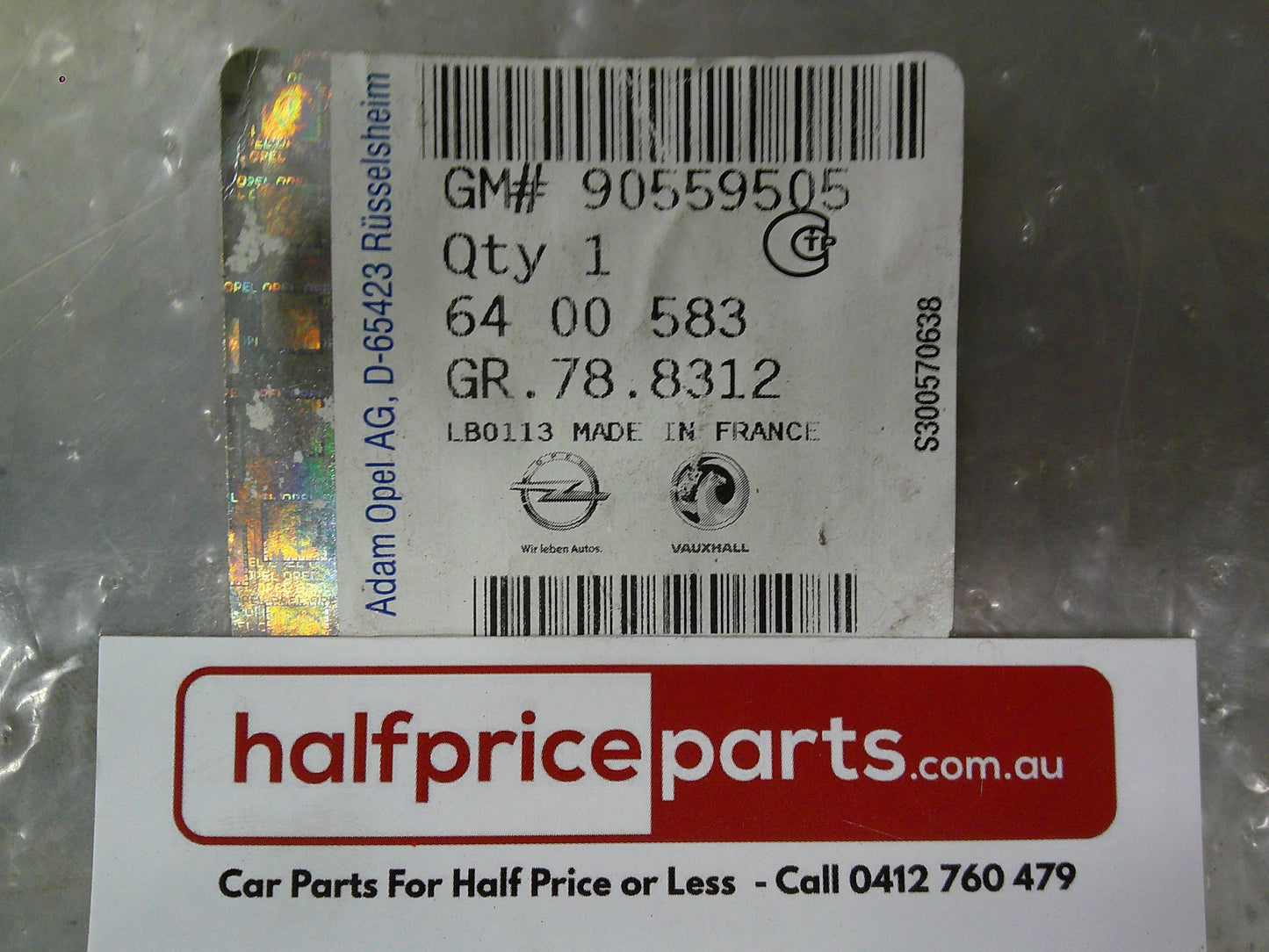Holden TS Astra Genuine Left Front Bumper Reinforcement Bar New Part
