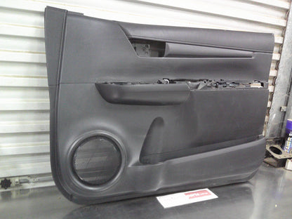 Toyota Hilux Genuine Right Hand Front Door Trim Card (Black) New Part.