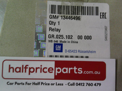 Holden Astra K Genuine BSM Control Relay New Part