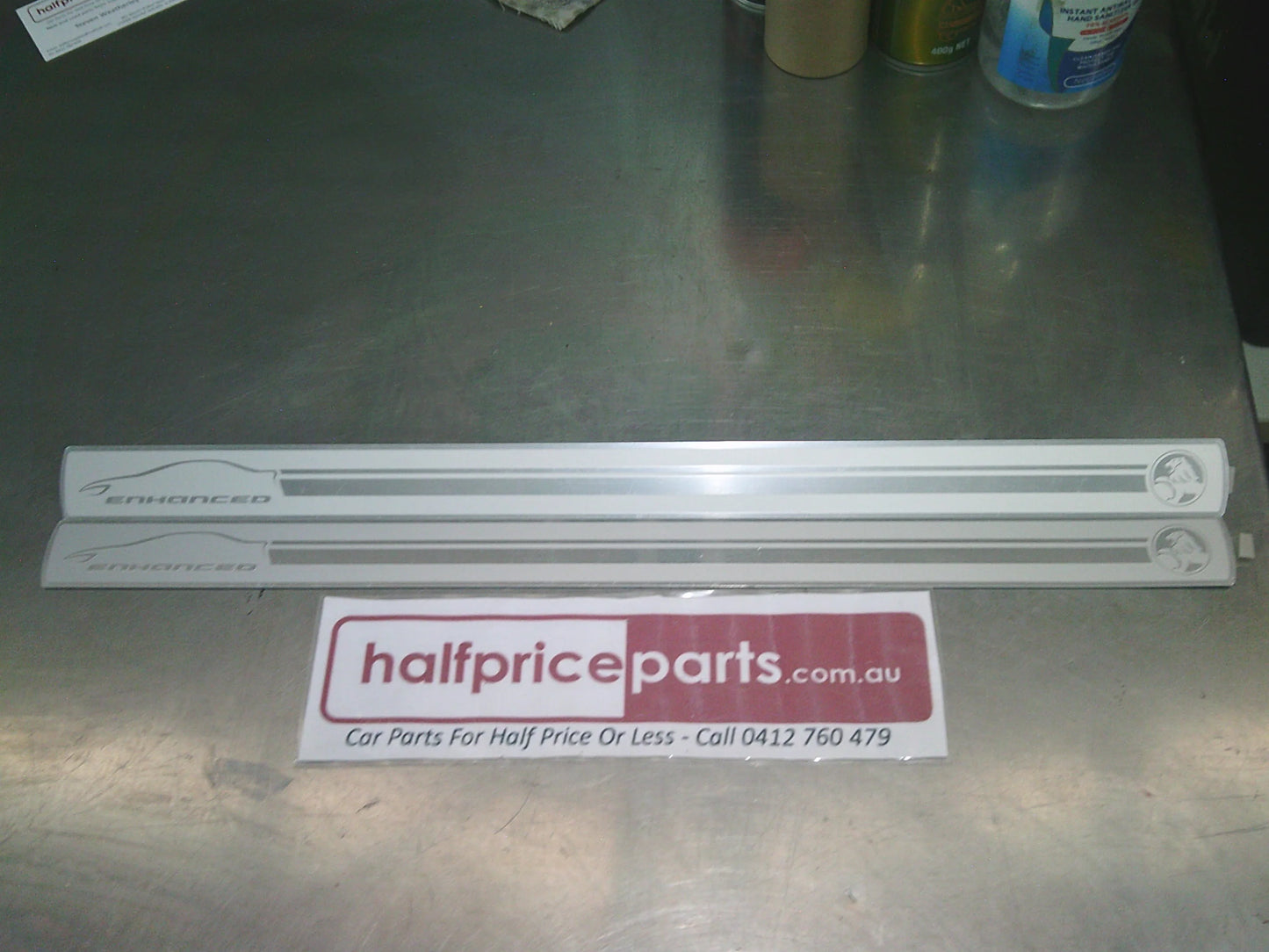 Holden VF Commodore/WN Statesman Genuine Front (Enhanced) Replacement Sill Plates (PAIR) New Part