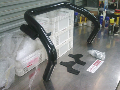 Front Nudge Bar With Builders Rack Mounts Black With Fitting Kit And Bolt Kit (Vehicle Unknown) New Part