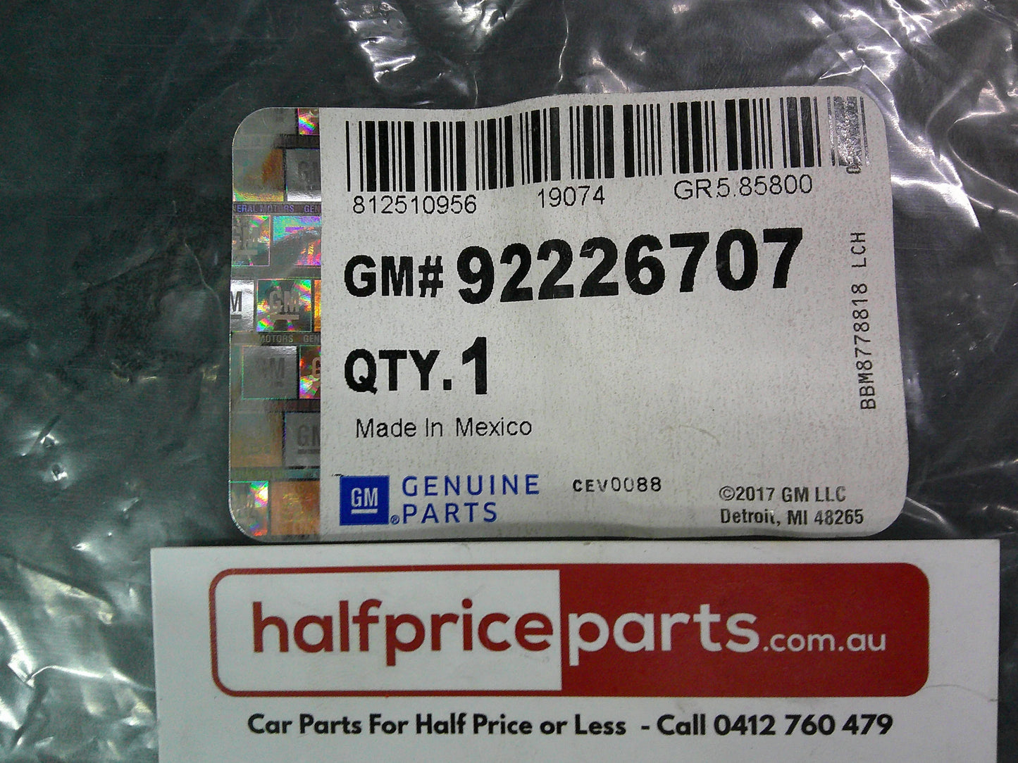 Holden VE/VF/SS/SSV/Redline Genuine Alloy Wheel Centre Cap New Part