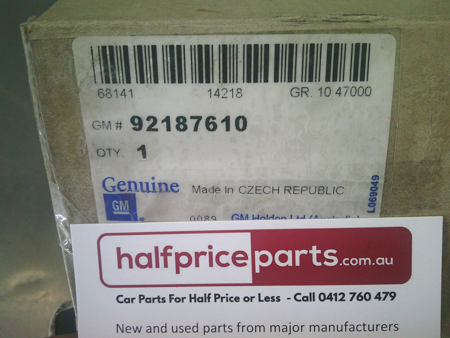 Holden HSV VT/VX/VY/VZ Commodore WH/WK/WL Statesman Genuine Left Hand Front Door Lock Actuator Used Part