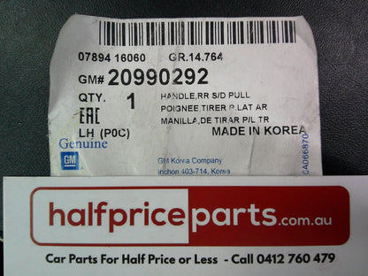 Holden CG Captiva Genuine Left Hand Rear Inner Door Handle New Part
