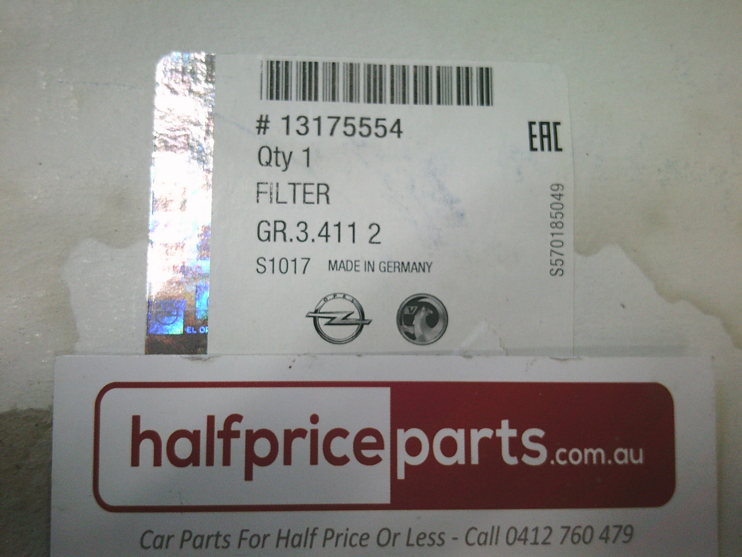 Holden AH/XE/XR Astra Genuine Pollen/Cabin Filter - New Part