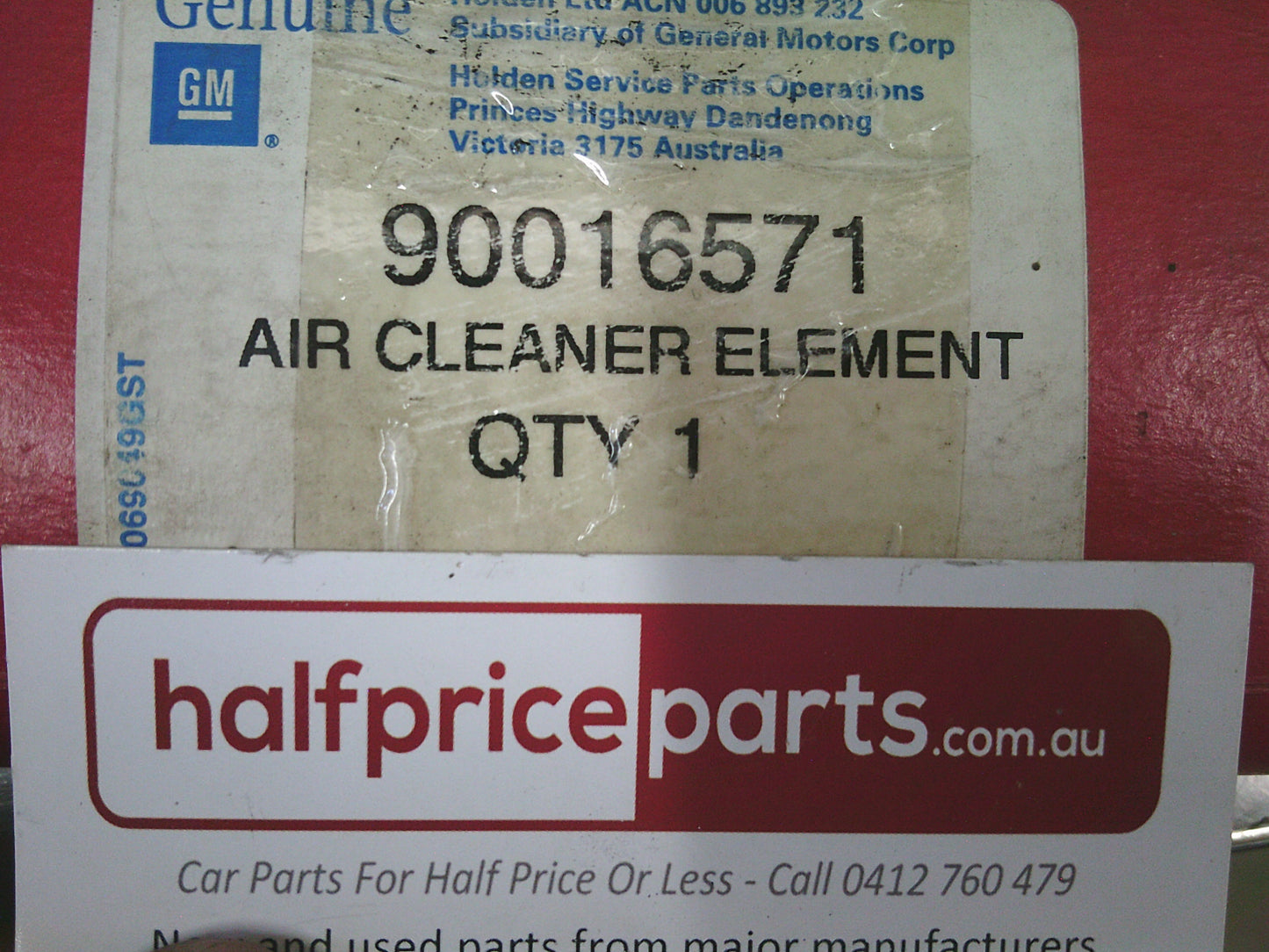 Holden VK Commodore Genuine Air Filter - New Part