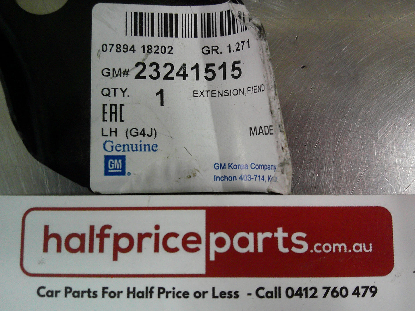 Holden Astra BL Genuine Front End Upper Tie Bar Extension Left Hand New Part