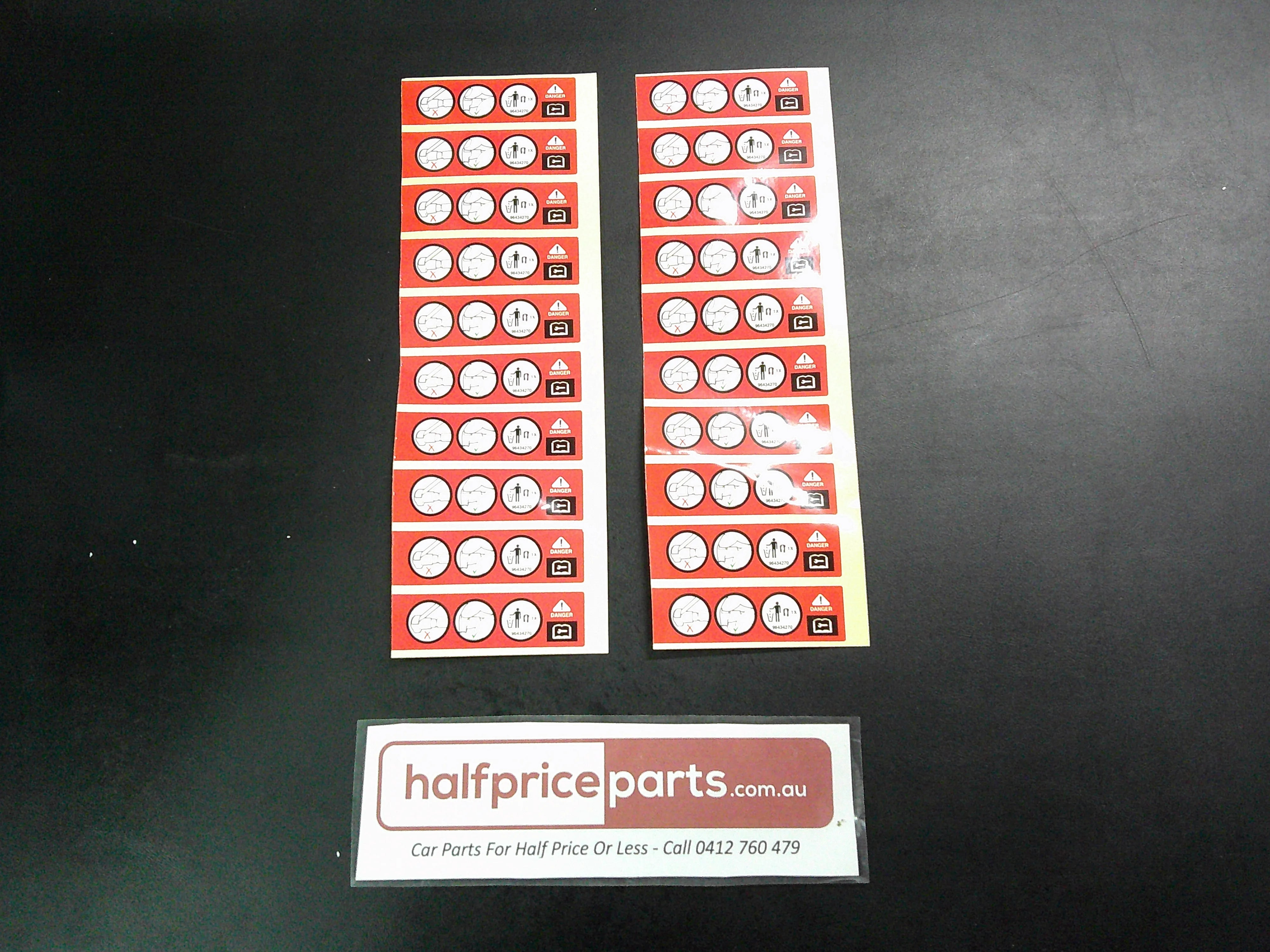 Holden CG Captiva Genuine Set Fuel Feed Return Pipe Label New Part ...