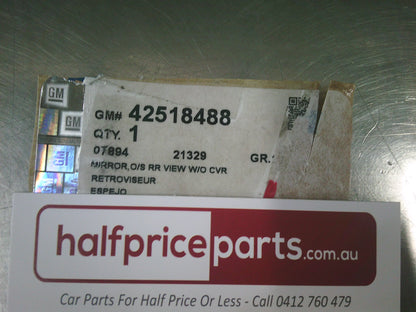 Holden Spark MP Genuine Right Hand Outside Rear View Mirror (No Scalp Cover) - New Part
