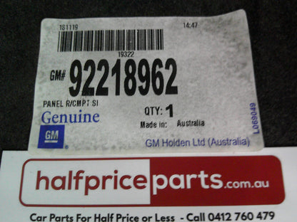 Holden VE Commodore Genuine Rear Left Hand Compartment Battery Side Trim Panel New Part
