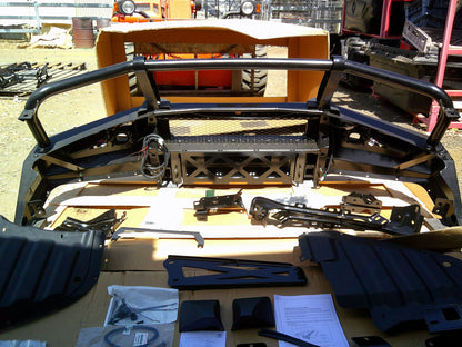 Toyota Hilux Rogue 4x4 Dual Cab Genuine Steel Bull Bar With Day Time Running Lights (Complete Kit New Part