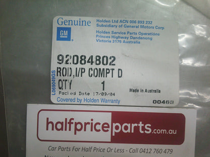 Holden VZ Commodore Genuine Instrument Panel Compartment Door Latch Release - New Part