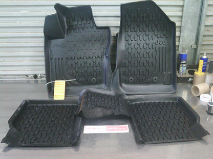 Jeep Compass Genuine All Weather Front And Rear Mat Set New Part