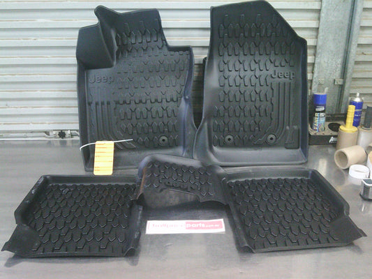 Jeep Compass Genuine All Weather Front And Rear Mat Set New Part