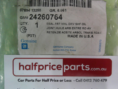 Holden Malibu Genuine Front Wheel Seal Drive Shaft Seal New Part