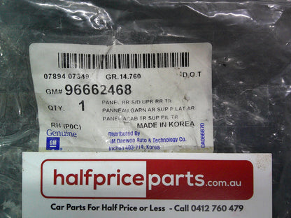 Holden CG Captiva Genuine Right Hand Rear Door Trim New Part