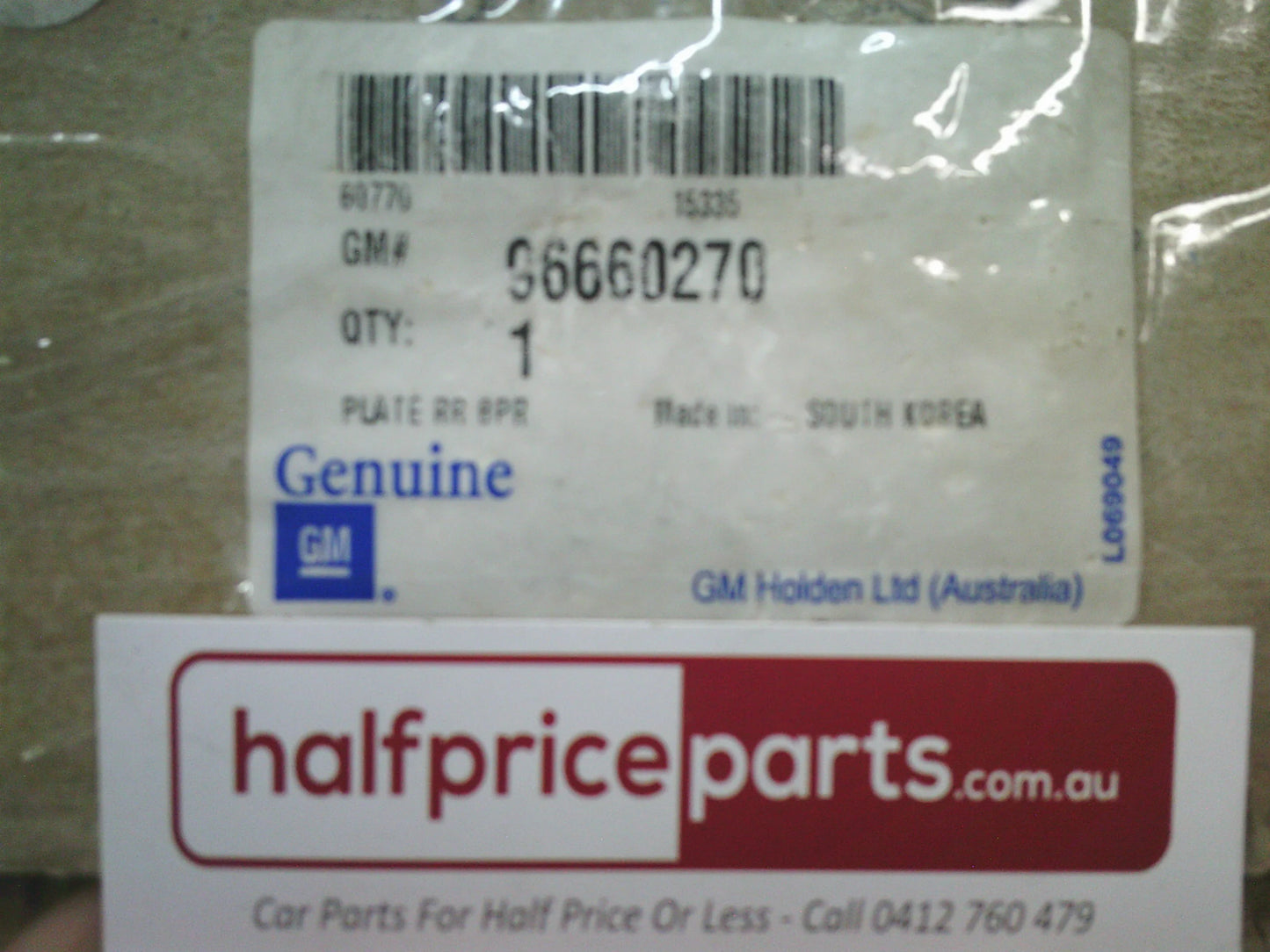 Holden CG Captiva Genuine Rear Bumper Fascia (Factory Silver) New Part