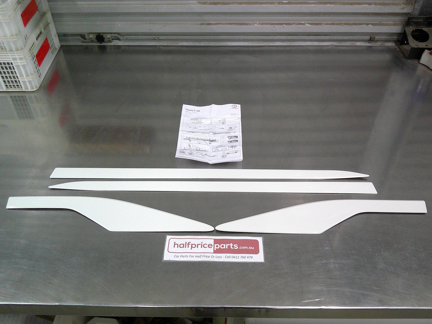 Toyota C-HR Genuine Side Lower Sill Garnish Kit (Factory Painted White 058) New Part