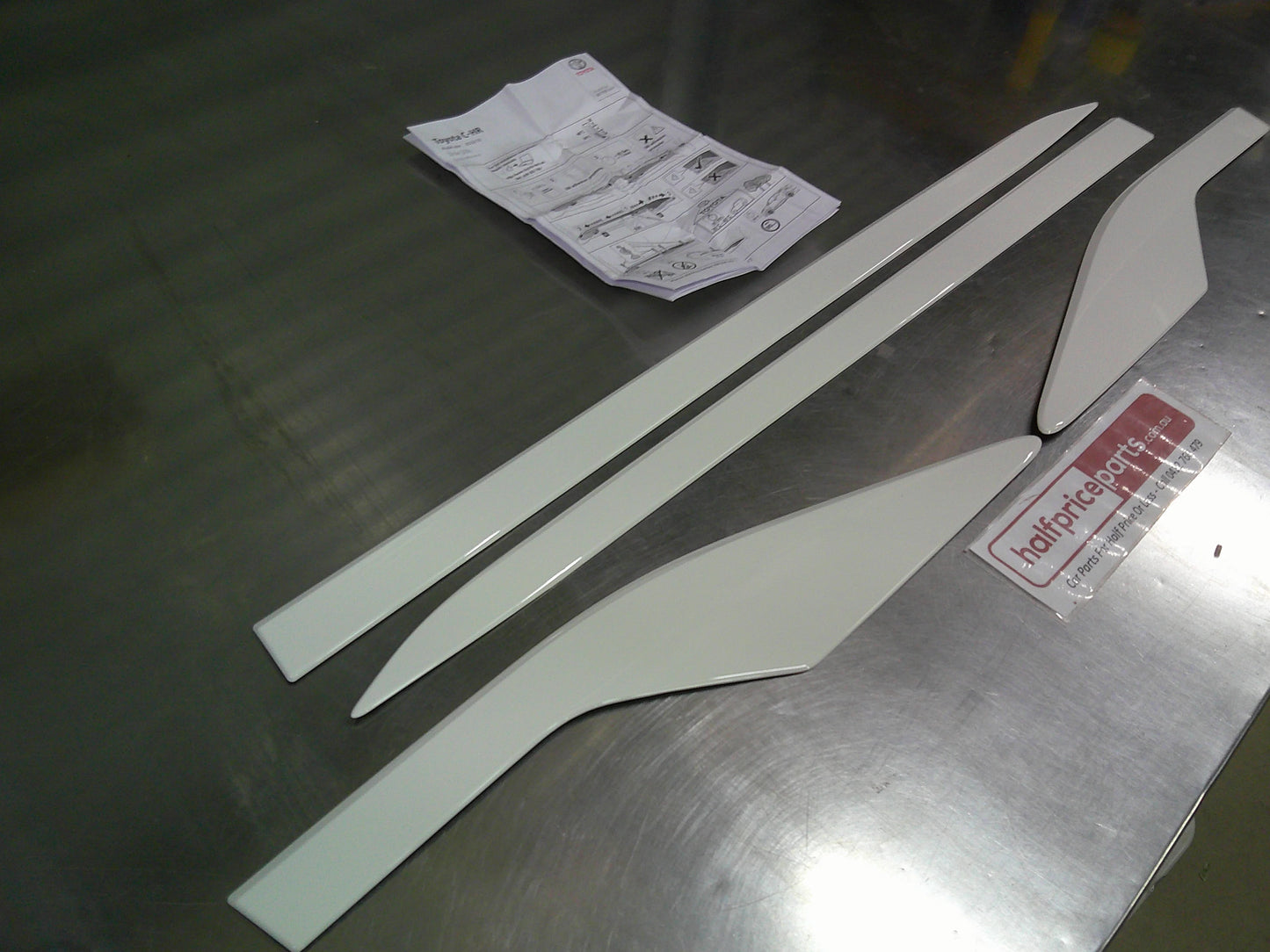 Toyota C-HR Genuine Side Lower Sill Garnish Kit (Factory Painted White 058) New Part
