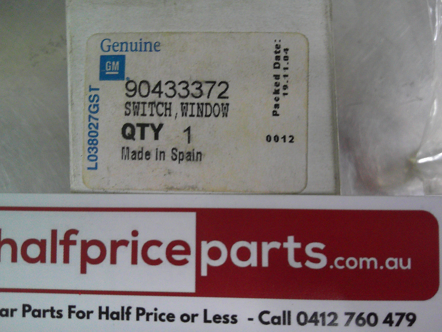 Holden Vectra B Genuine Right Hand Front Power Window Switch Assembly New Part