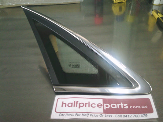 Holden WM/WN Caprice/Statesman/HSV Grange Genuine Left hand Rear Quarter Glass With Chrome Trim New Part