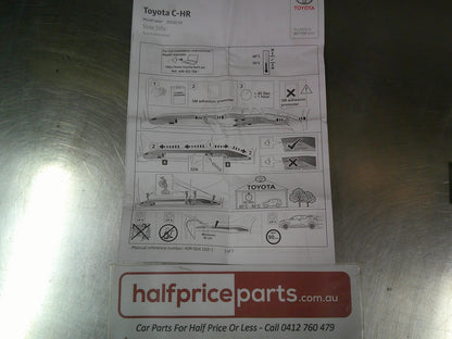 Toyota C-HR Genuine Side Lower Sill Garnish Kit (Factory Painted White 058) New Part