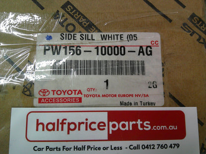 Toyota C-HR Genuine Side Lower Sill Garnish Kit (Factory Painted White 058) New Part