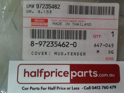 Holden RA Rodeo Genuine Left Hand Front Rubber Fender Mud Guard New Part