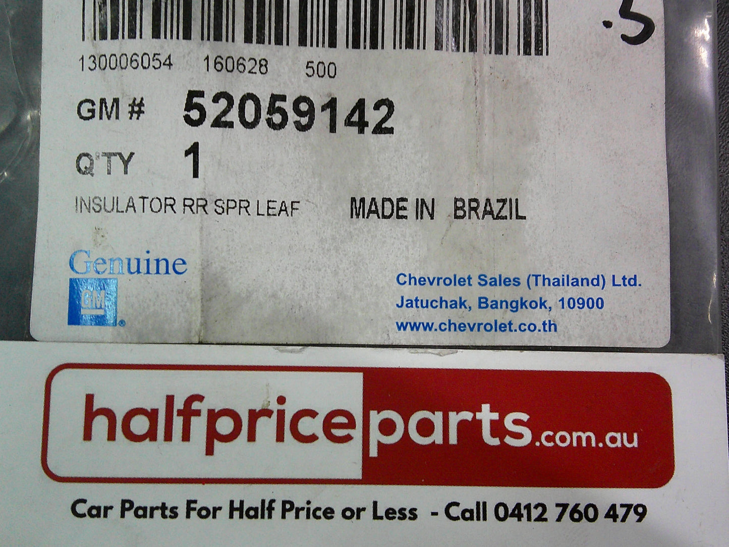Holden RG Colorado Genuine Rear Spring Leaf Insulator New Part