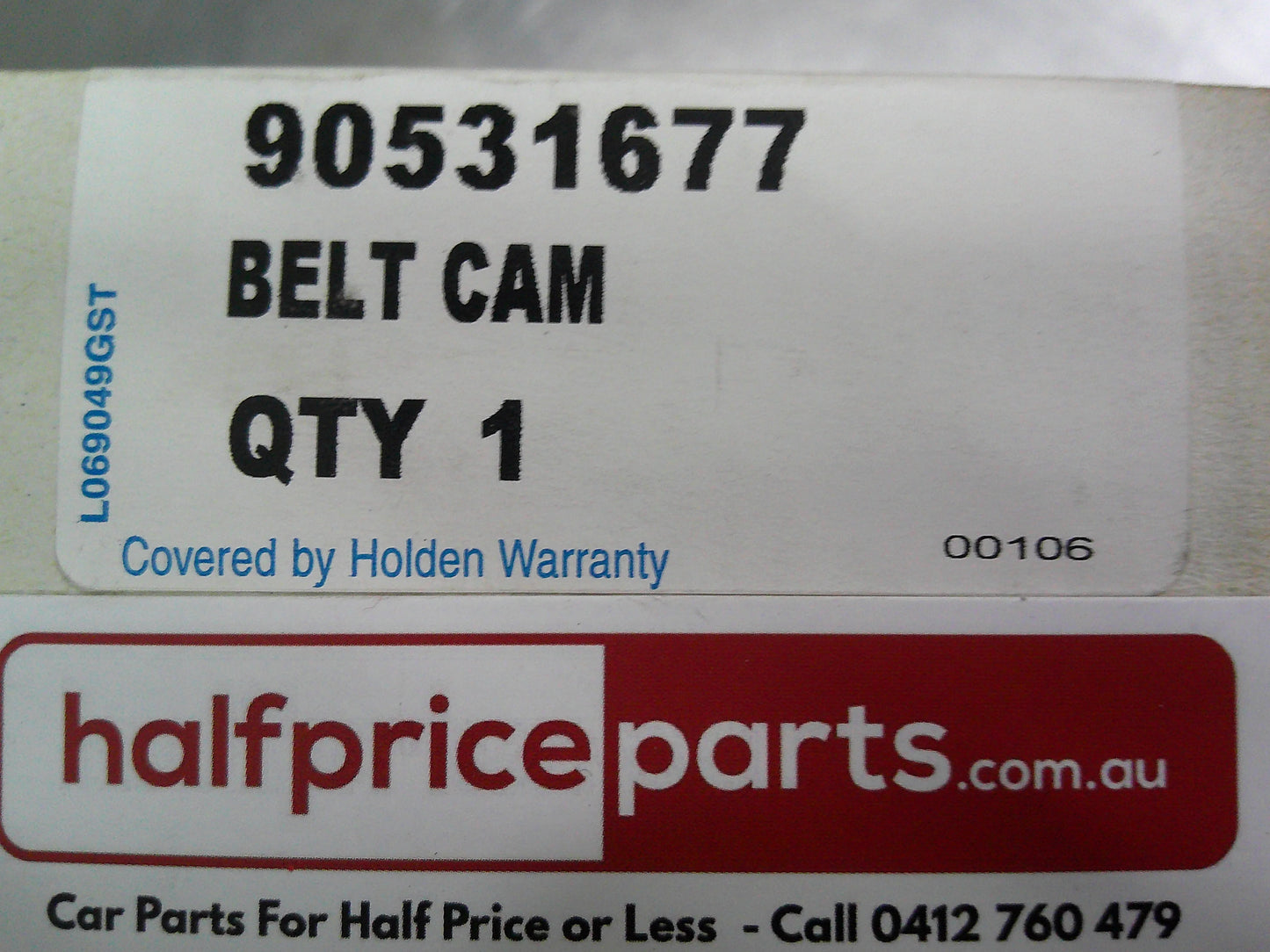 Holden TR Astra/SB Barina/SB Combo Genuine Timing Belt New Part