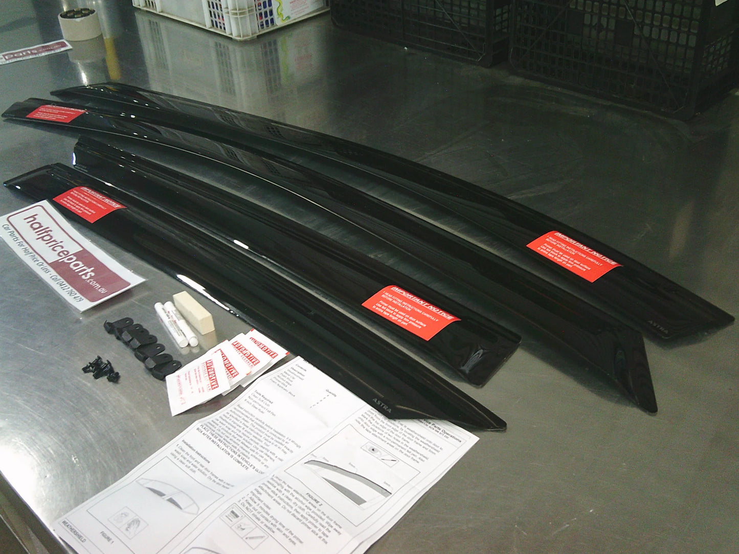 Holden Astra BK Hatch Genuine Smoked Slimline Weather Shields Set Of 4 Kit (Hatch ONLY) New Part