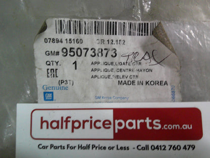 Holden TJ Trax Genuine Rear Tail Gate Applique (Unpainted) New Part