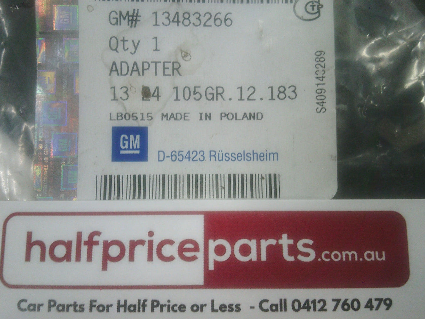 Holden Astra Genuine Radiator Grille Emblem Backing Plate New Part