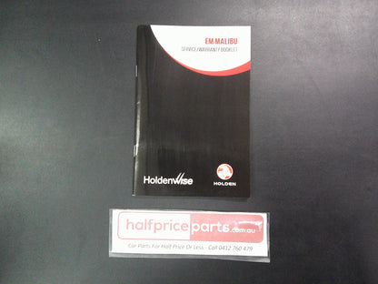 Holden EM Malibu Genuine Service/Warranty Booklet New Part