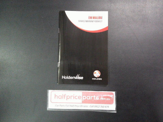 Holden EM Malibu Genuine Service/Warranty Booklet New Part