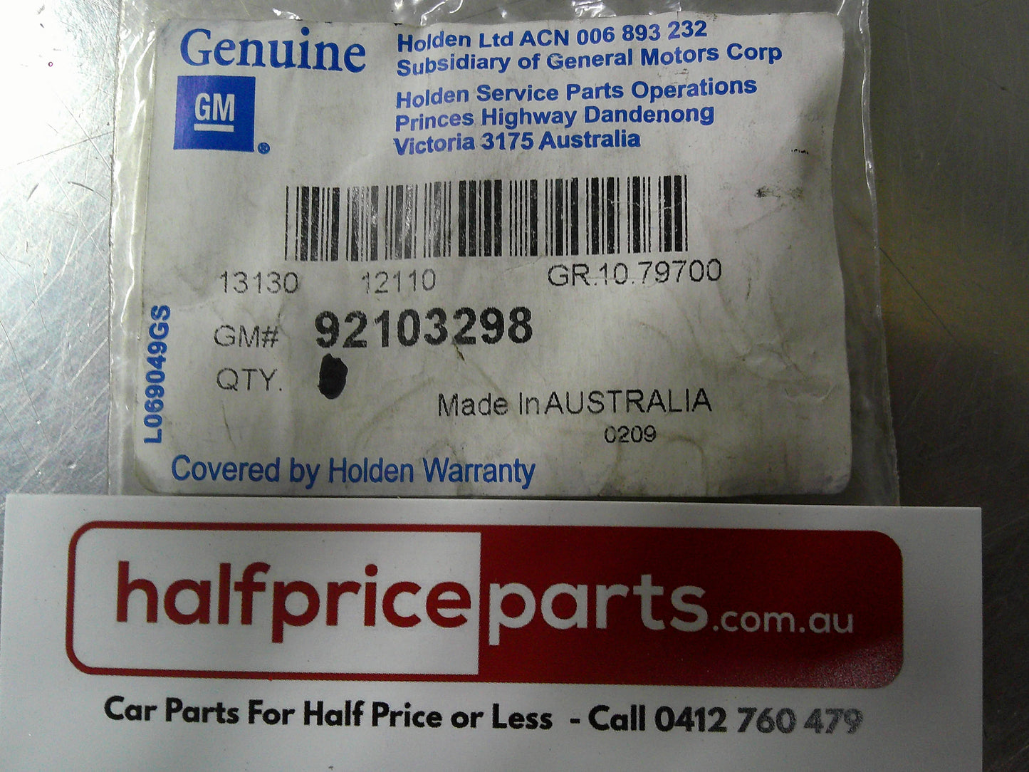 Holden VN/VP/VR/VS/VT/VX/VY/VZ Commodore Genuine Window Winder Handle Washer New Part