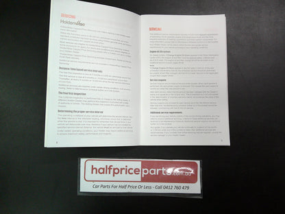 Holden EM Malibu Genuine Service/Warranty Booklet New Part