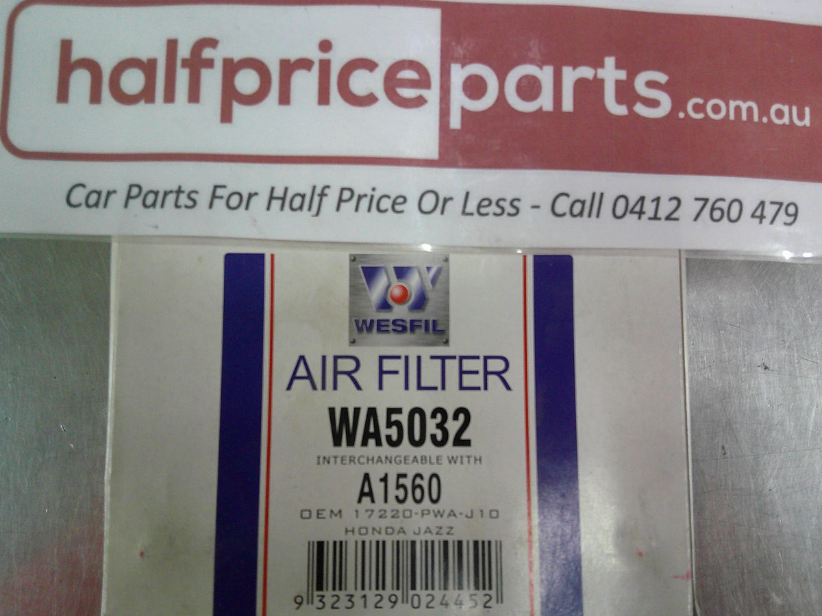 Wesfil Engine Air Filter Element Suits Honda Jazz New Part