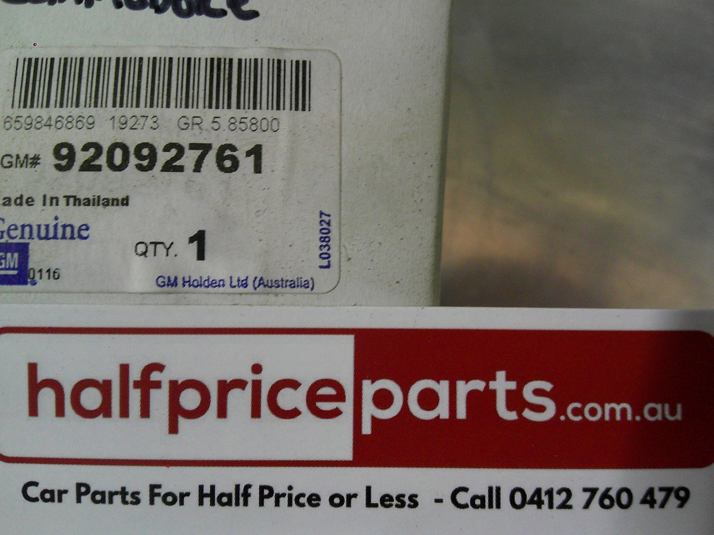 Holden VY/VZ Commodore Genuine Alloy Wheel Center Cap 1 ONLY) New Part