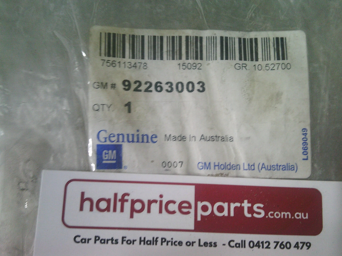 Holden VE Commodore Genuine Left Hand Front Door Handle Housing New Part