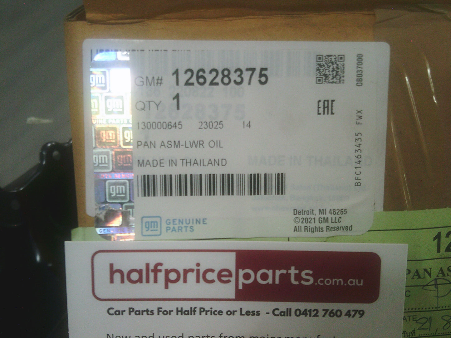 Holden RG Colorado Genuine Oil Pan New Part