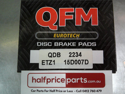 QFM Eurotech Rear Brake Pads Suits Ford MA MB MC Mondeo New Part