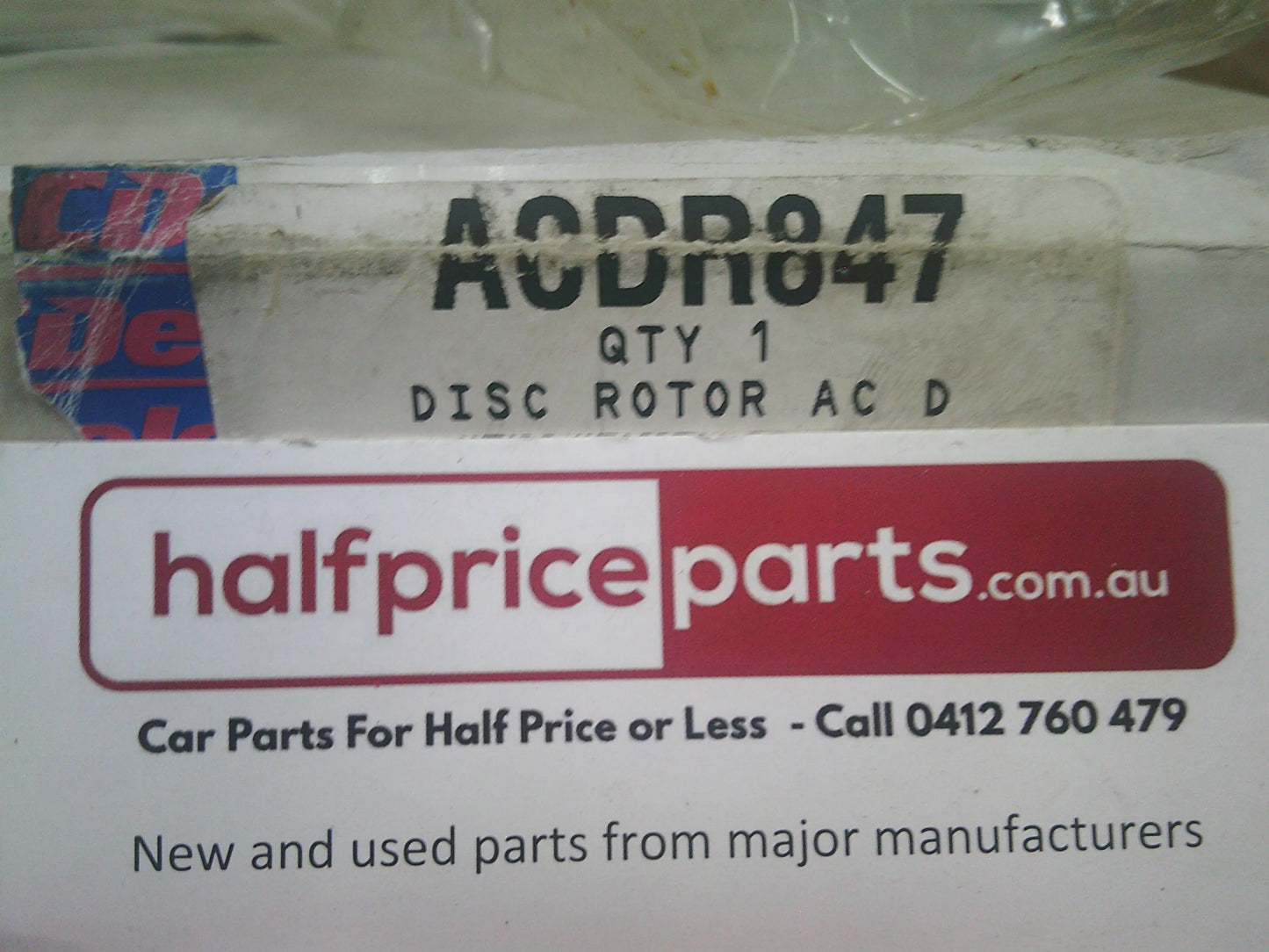 Holden XC Barina/XC Combo Genuine Front Disc Brake Rotors (Sold As Pair) New Part